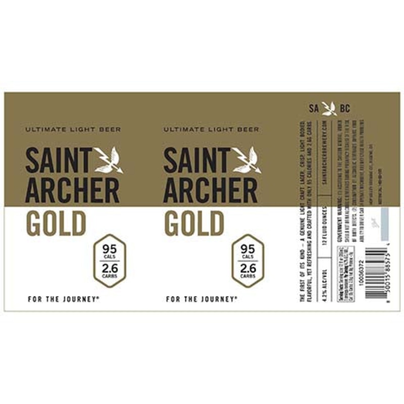 Saint Archer Gold Lager 12OZ SINGLE CAN