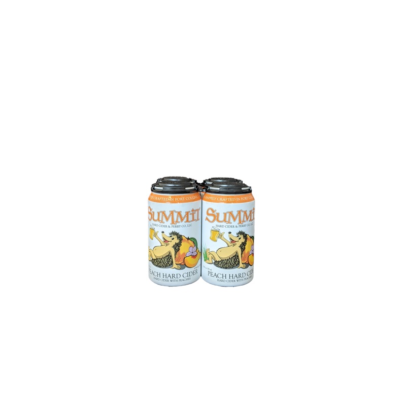 Summit Peach Cider 4 Pack Cans