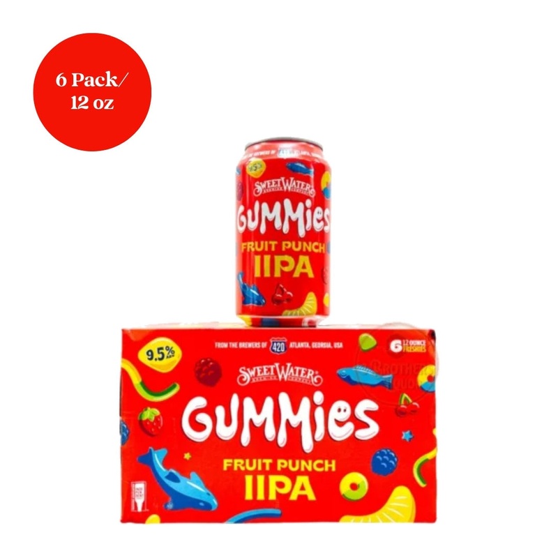 SweetWater Gummies Fruit Punch Beer 12 fl oz 6pk cans