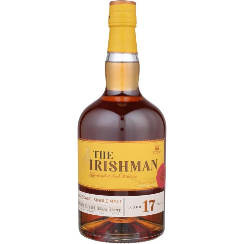THE IRISHMAN SINGLE MALT IRISH WHISKEY SINGLE CASK 17 YR 112 750ML 750ML