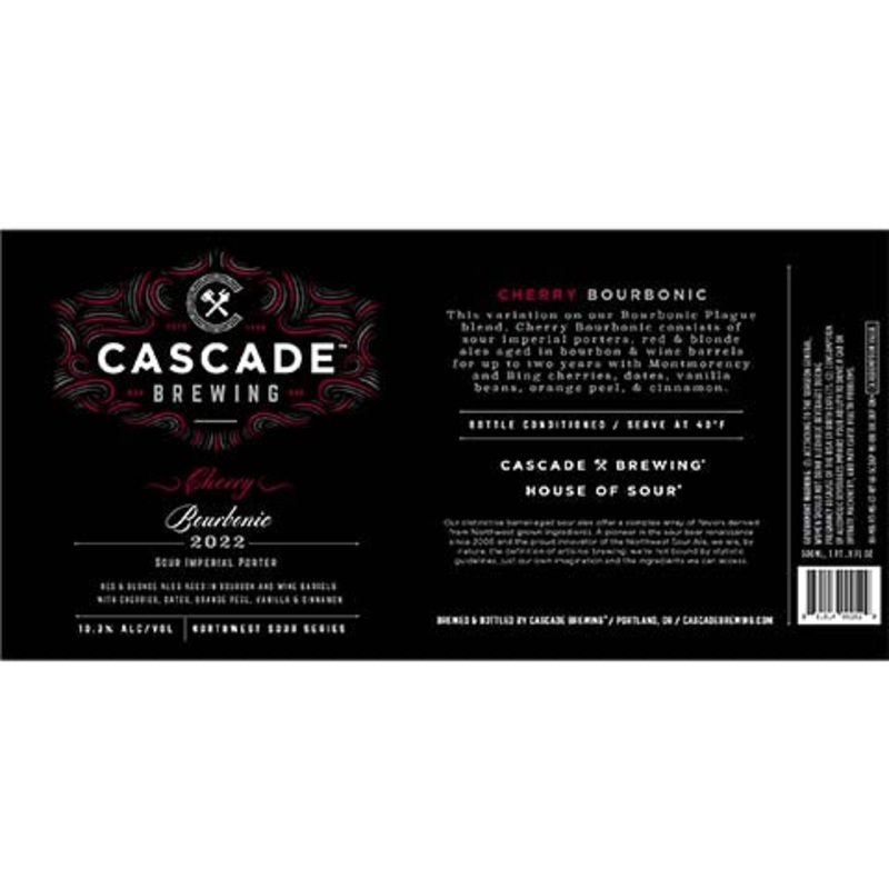 Cascade Cherry Bourbonic Sour Imperial Porter (2022) 500ML BTL
