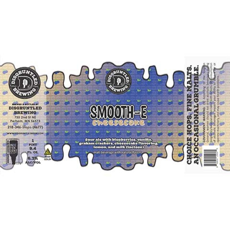Disgruntled Smooth-e Blueberry Cheesecake Sour Ale 750ML BTL