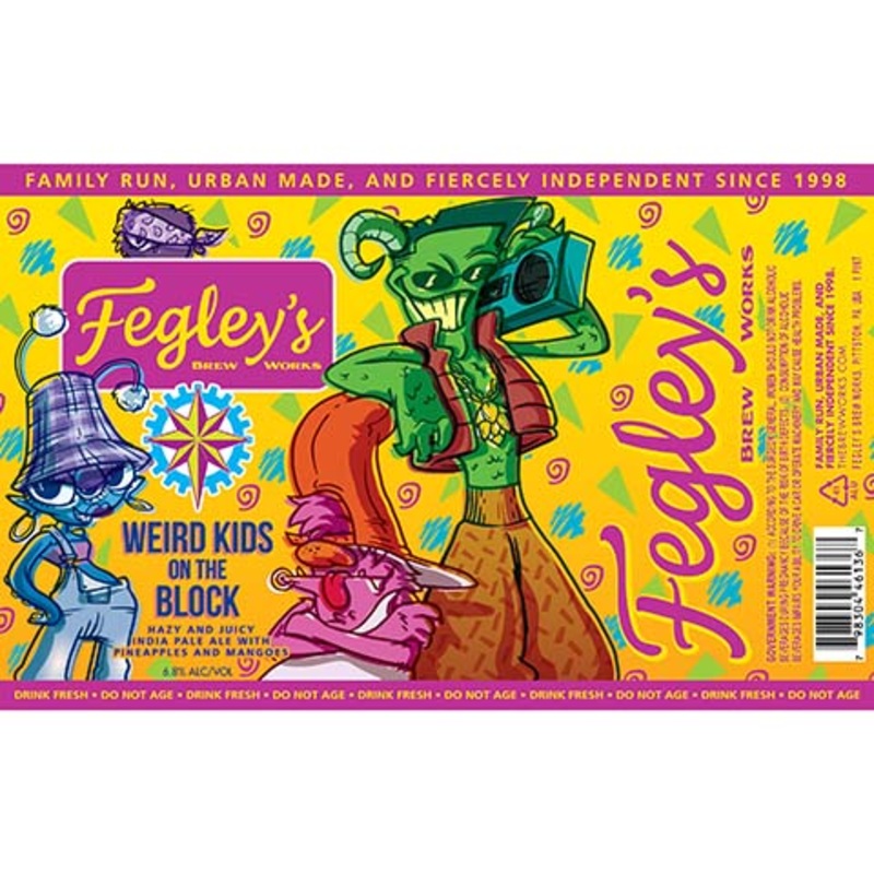 Fegley's Weird Kids On The Block Hazy and Juicy IPA 16OZ SINGLE CAN