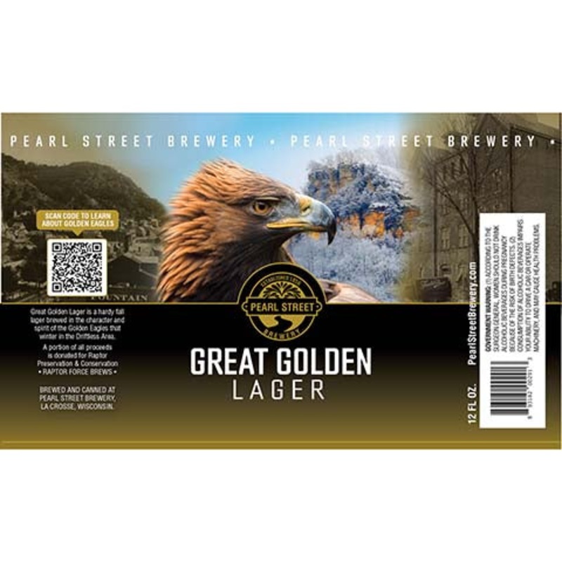 Pearl Street Great Golden Lager 12OZ SINGLE CAN