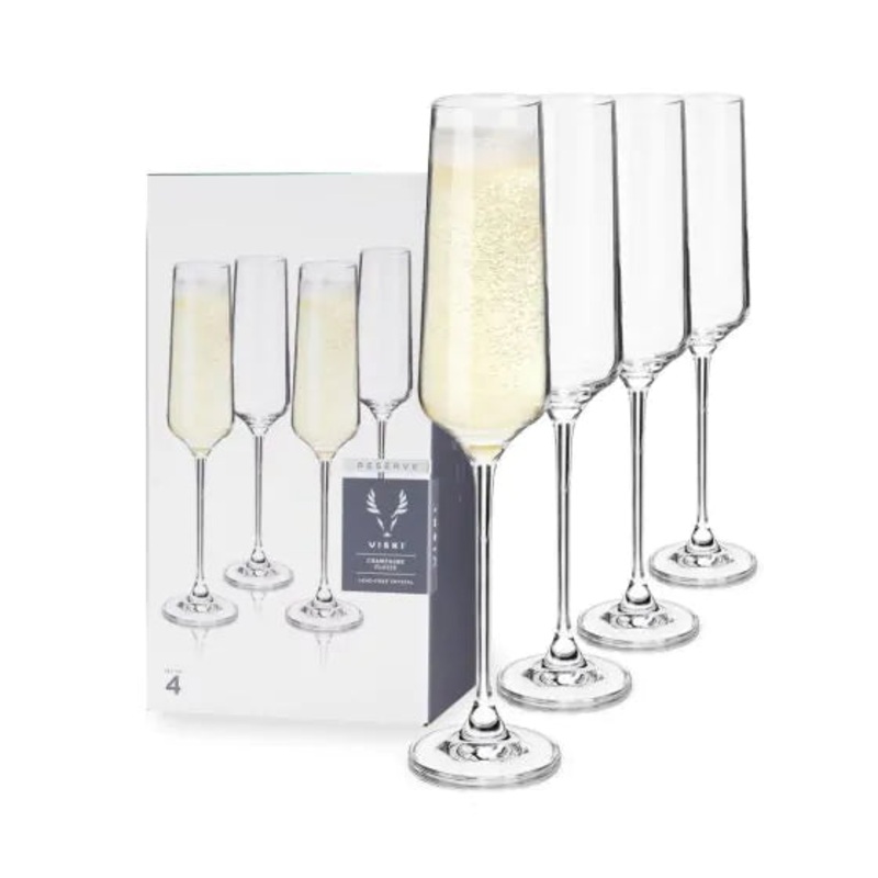 VISKI RESERVE EUROPEAN CRYSTAL WINE GLASSES CHAMPAGNE @ Kelowna [1047868] ml