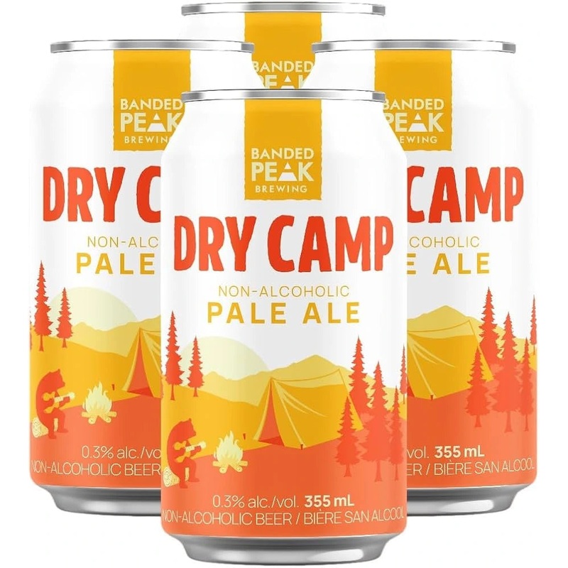 BANDED PEAK NON ALC DRY CAMP PALE ALE 0.3% 355ML 4PK CAN @ St. Albert [1048348] 1420 ml