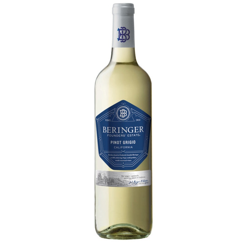 BERINGER FOUNDERS' ESTATE PINOT GRIGIO CALIFORNIA 750ML 750ML