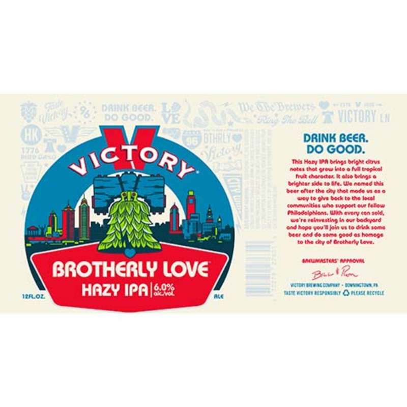 Victory Brotherly Love Hazy IPA 12OZ SINGLE CAN