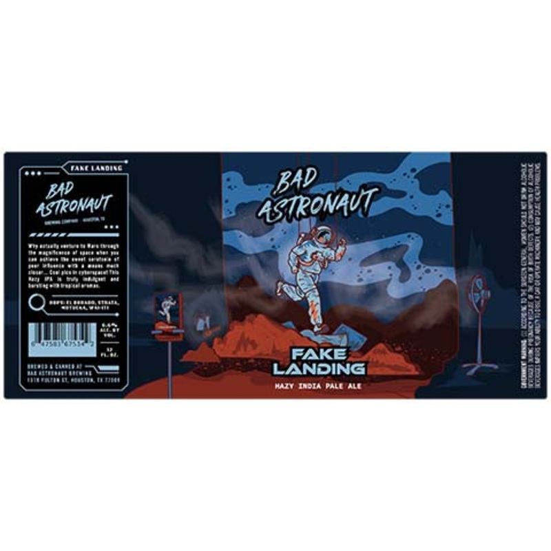 Bad Astronaut Fake Landing Hazy IPA 12OZ SINGLE CAN