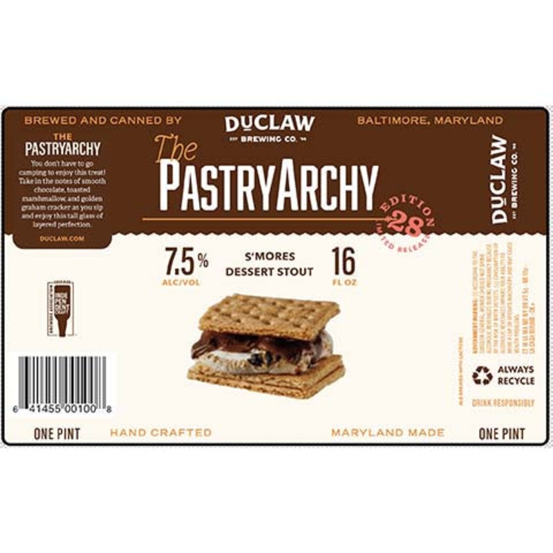 Duclaw The PastryArchy S'mores Dessert Stout 16OZ SINGLE CAN