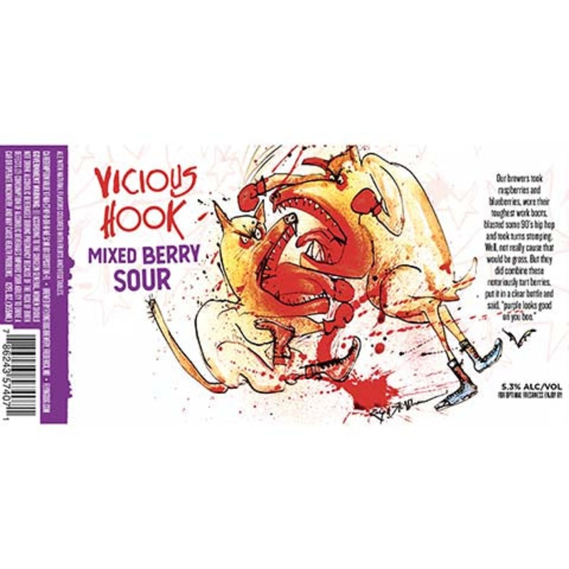 Flying Dog Vicious Hook Mixed Berry Sour Ale 12OZ SINGLE BTL