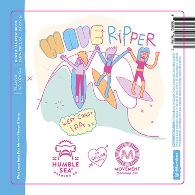 Humble Sea Wave Ripper IPA 16OZ SINGLE CAN