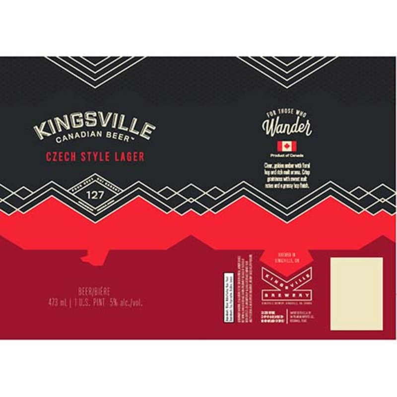 Kingsville Czech Style Lager 16OZ SINGLE CAN