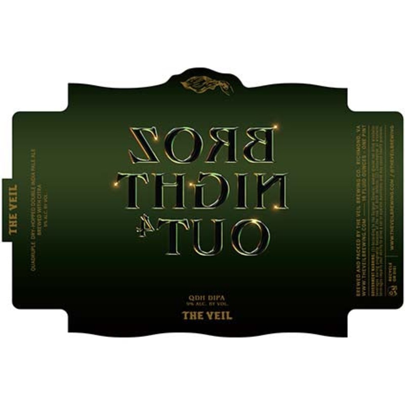 The Veil Broz Night Out DIPA 16OZ SINGLE CAN