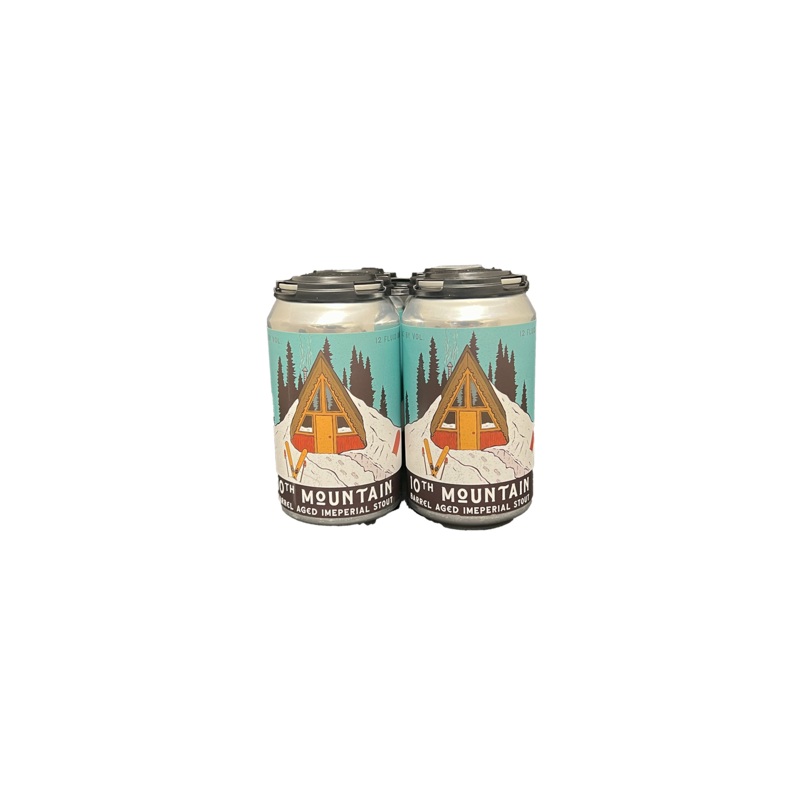Aspen 10th Mountain Barrel Aged Imperial Stout 4 Pack Cans