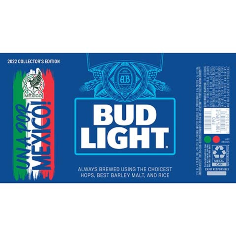 Bud Light Una Por Mexico! 12OZ SINGLE CAN