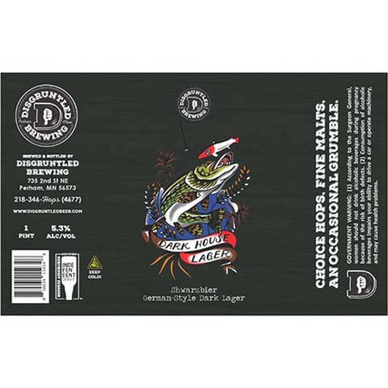 Disgruntled Dark House Lager 16OZ SINGLE CAN