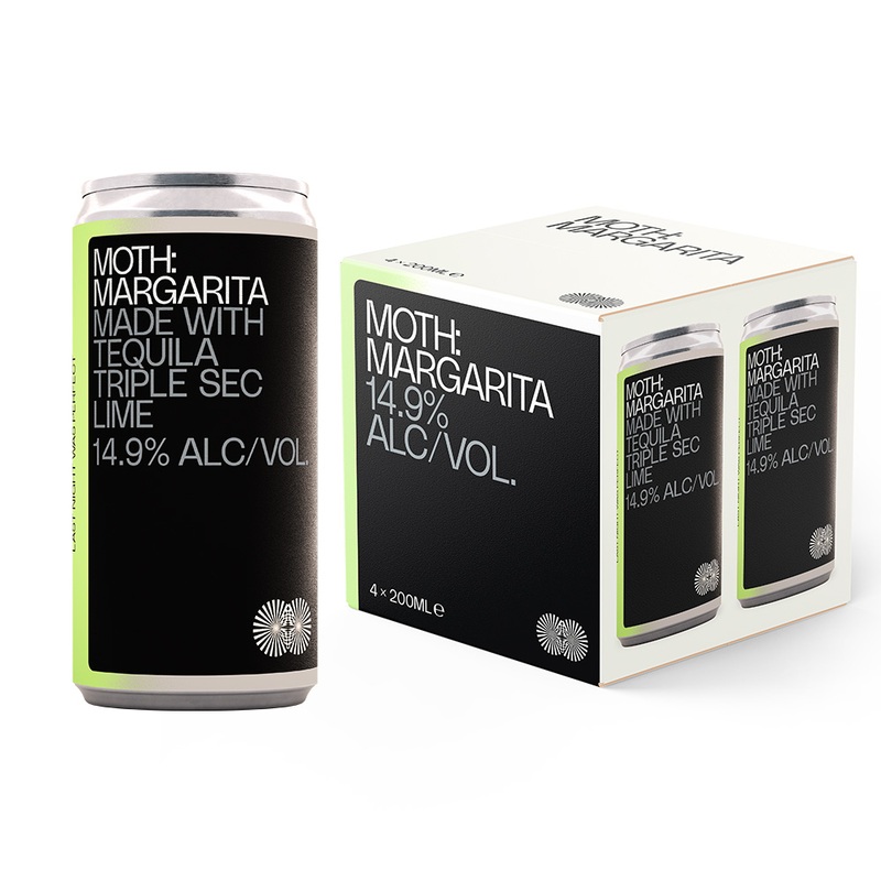 Moth Drinks Margarita Can 6/4PK 200ML 200ml Bottle