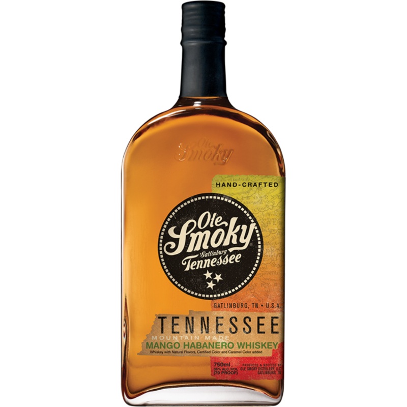 OLE SMOKY MANGO HABANERO FLAVORED WHISKEY MOUNTAIN MADE 70 750ML 750ML