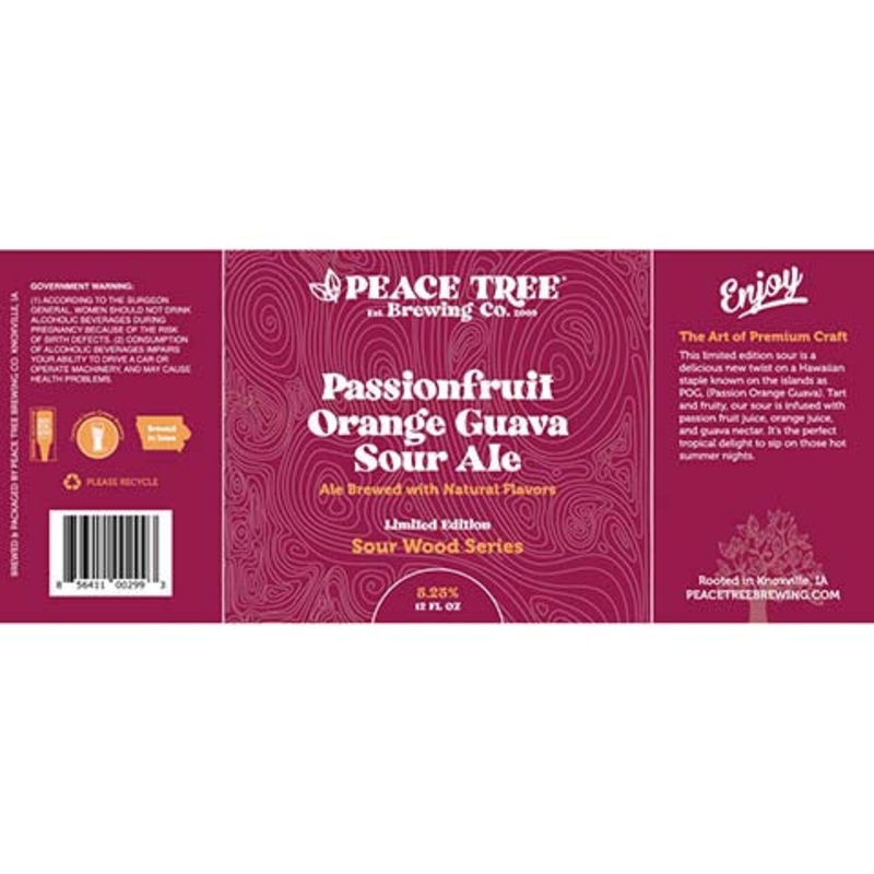 Peace Tree Passionfruit Orange Guava Sour Ale 12OZ SINGLE CAN