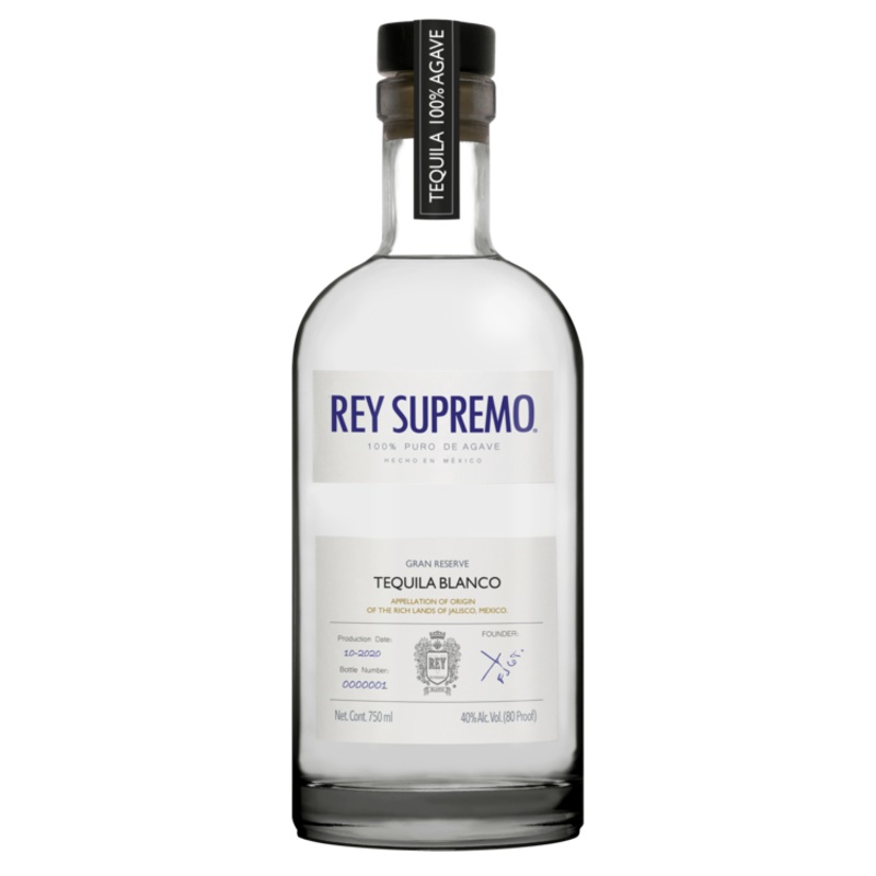 Rey Supremo Tequila Blanco Gran Reserve 80 750ML 750ML