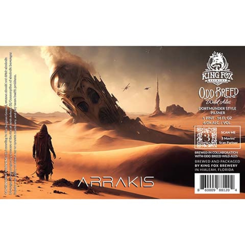 King Fox Arrakis Pilsner 16OZ SINGLE CAN