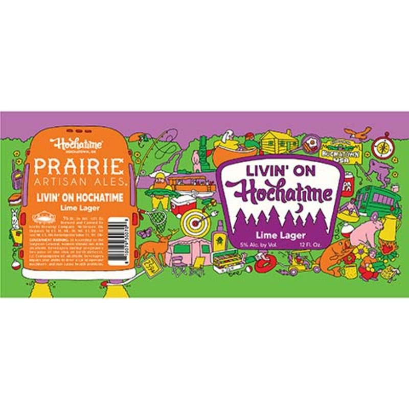 Prairie Livin' On Hochatime Lime Lager 12OZ SINGLE BTL