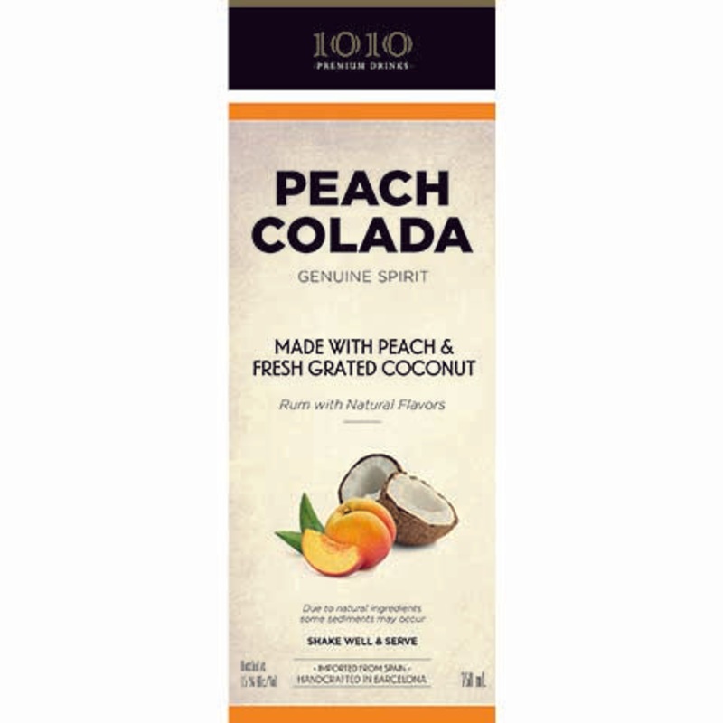 1010 Peach Colada Rum 750ML BTL
