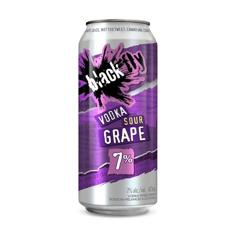 BLACK FLY VODKA SOUR GRAPE 473 ML