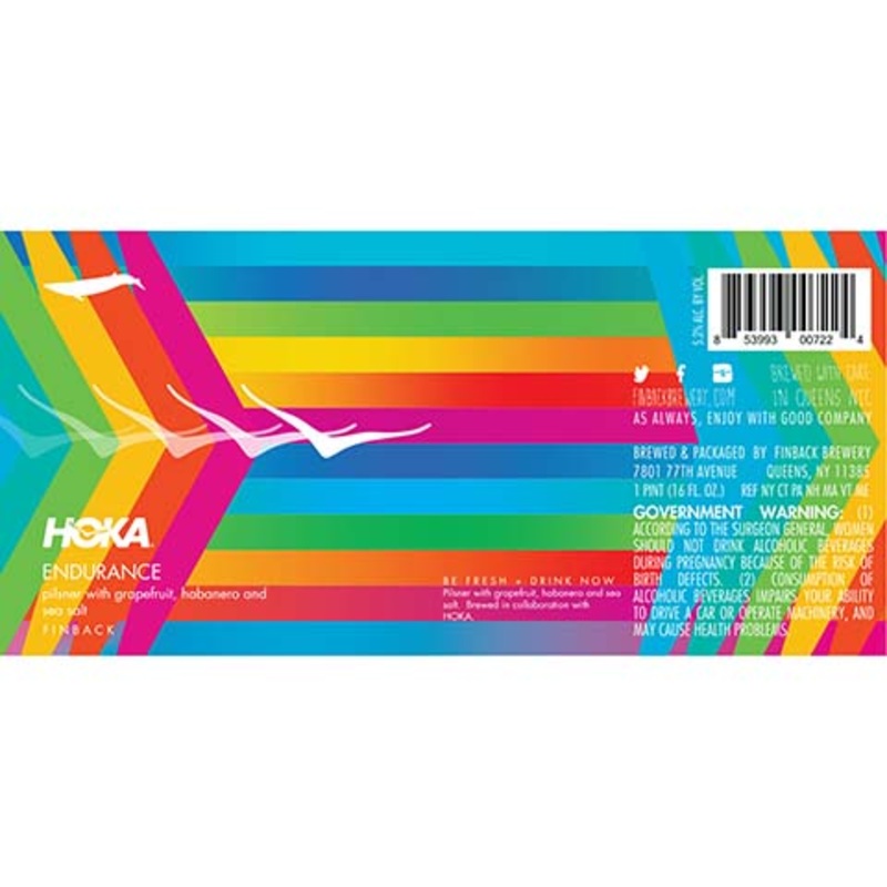 Finback Hoka Endurance Pilsner 16OZ SINGLE CAN