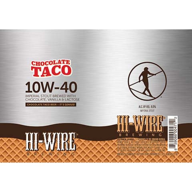 Hi-Wire Brewing Chocolate Taco 10W-40 Imperial Stout 16OZ SINGLE CAN