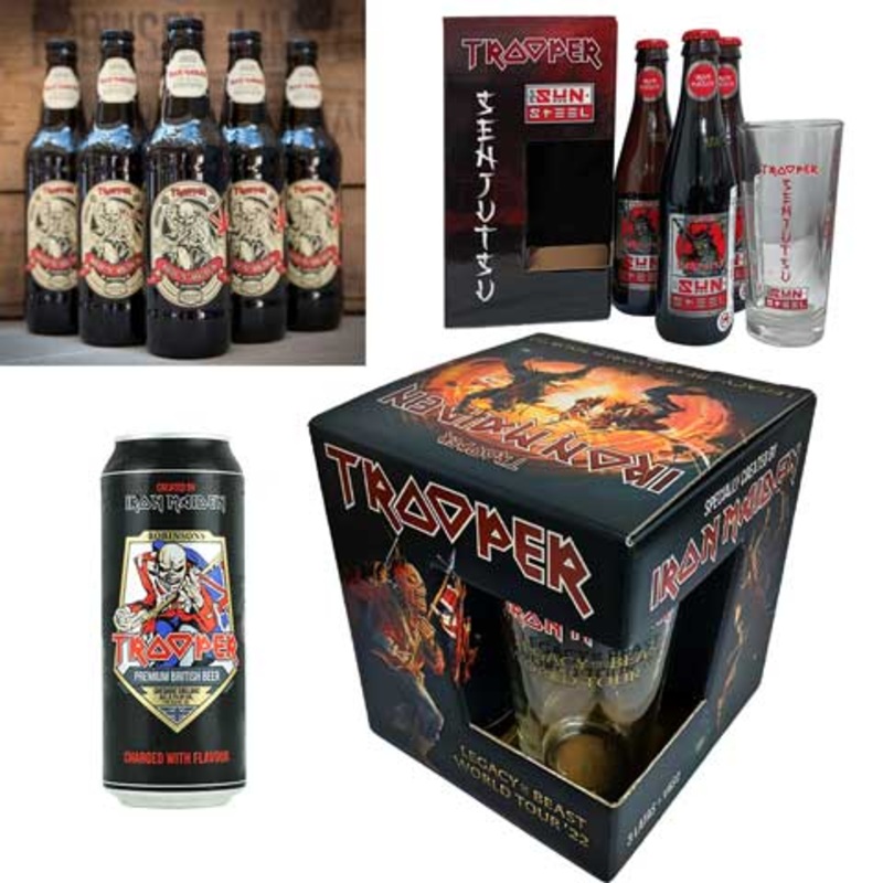 Iron Maiden Trooper Deluxe Legacy of the Beast Tour Gift Pack Deluxe Kit with 10 Beers and 2 Glassware