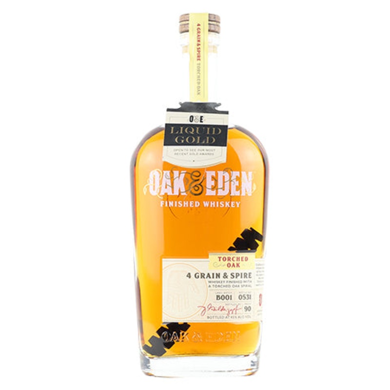 Oak & Eden Torched Oak 4 Grain & Spire Whiskey 750ML BTL