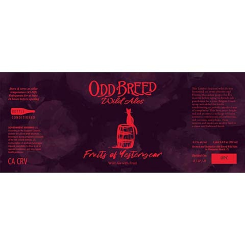Odd Breed Fruits Of Yesteryear Wild Ale 750ML BTL
