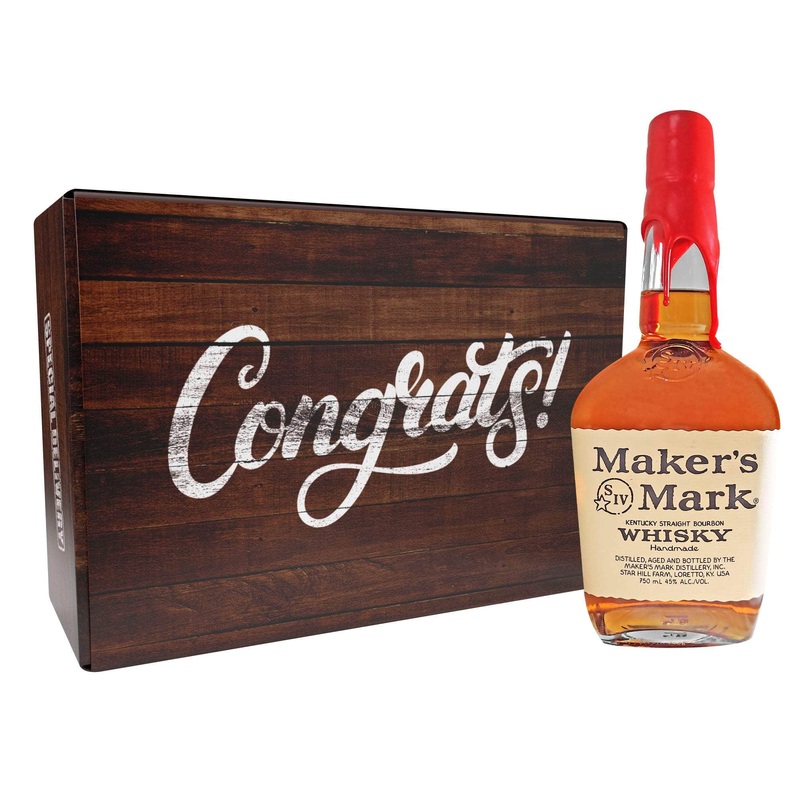 Congratulations Gift Basket - Choose Your Liquor Captain Morgan Spiced Rum