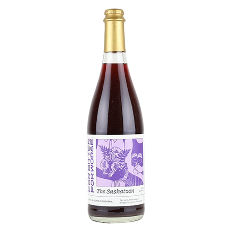 For Bitter For Worse 'The Saskatoon' Cocktail (Non-Alcoholic) 750ML BTL