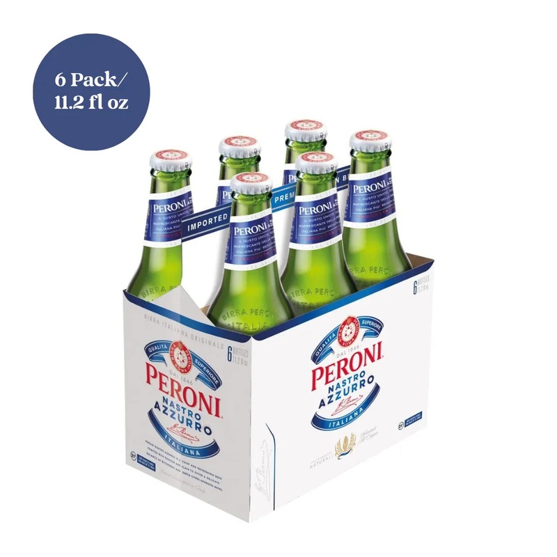 Peroni 0.0 Nastro Azzurro Non-Alcoholic Beer 6pk 11.2 fl oz Bottles