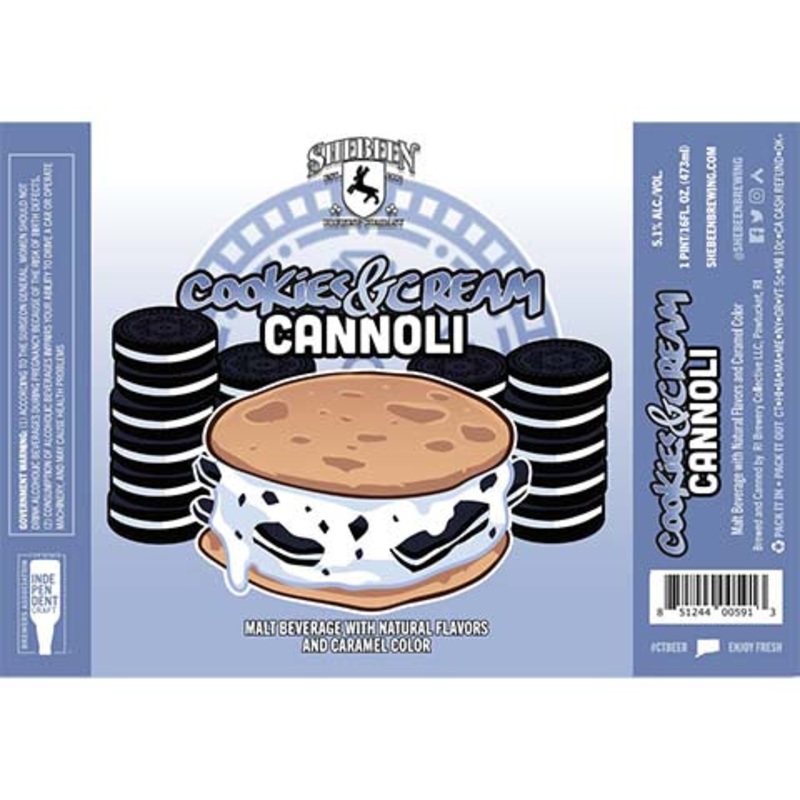 Shebeen Cookies & Cream Cannoli 16OZ SINGLE CAN