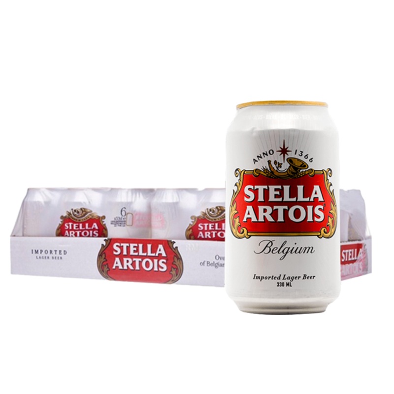 Stella Artois Beer 330ml Can X 24 (Case)