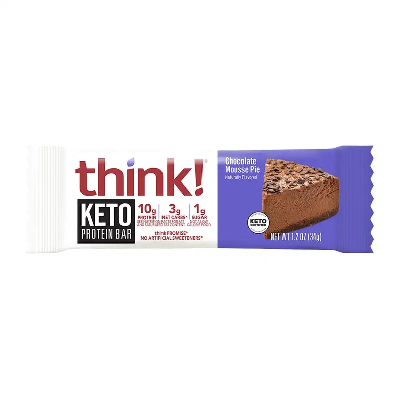 think! Keto Chocolate Mousse Pie