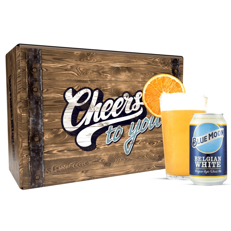 Blue Moon Beer Gift Cheers 6 Blue Moon Beers ($55)