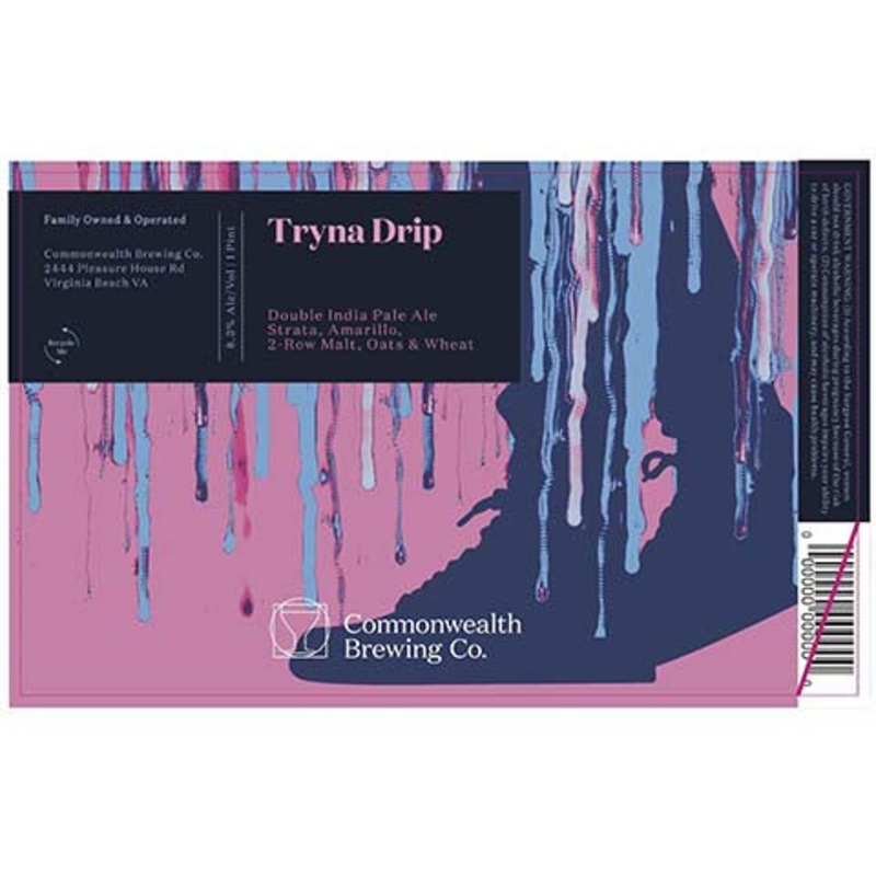Commonwealth Tryna Drip DIPA 16OZ SINGLE CAN