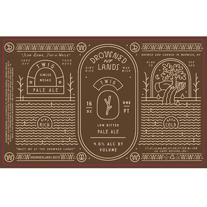 Drowned Lands Twig Low Bitter Pale Ale 16OZ SINGLE CAN