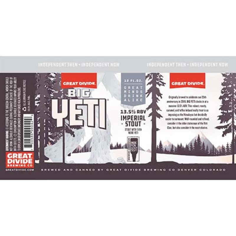 Great Divide Big Yeti Imperial Stout 12OZ SINGLE CAN