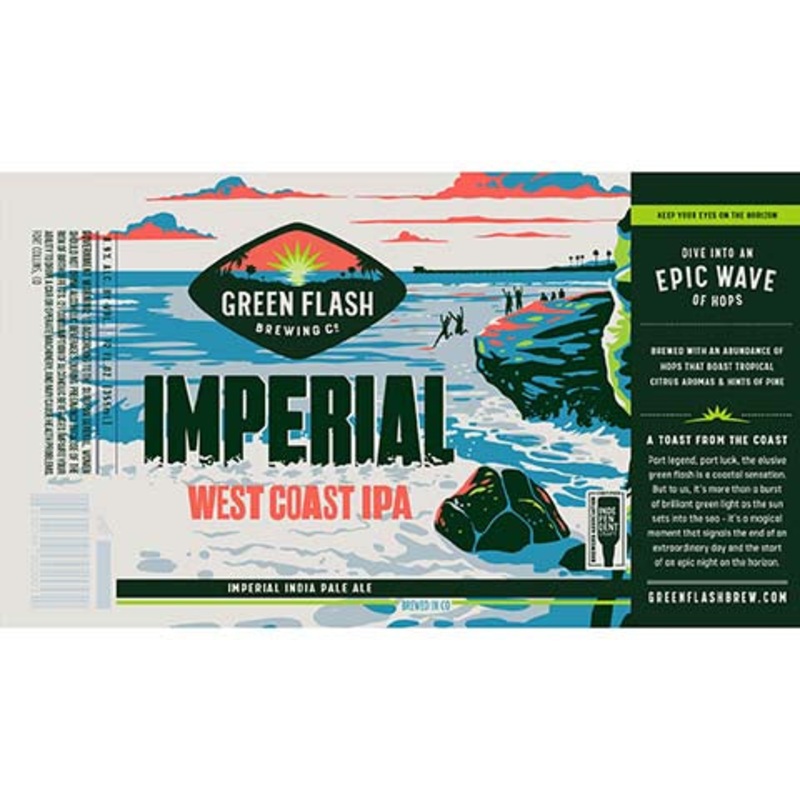Green Flash Imperial West Coast IPA 16OZ SINGLE CAN