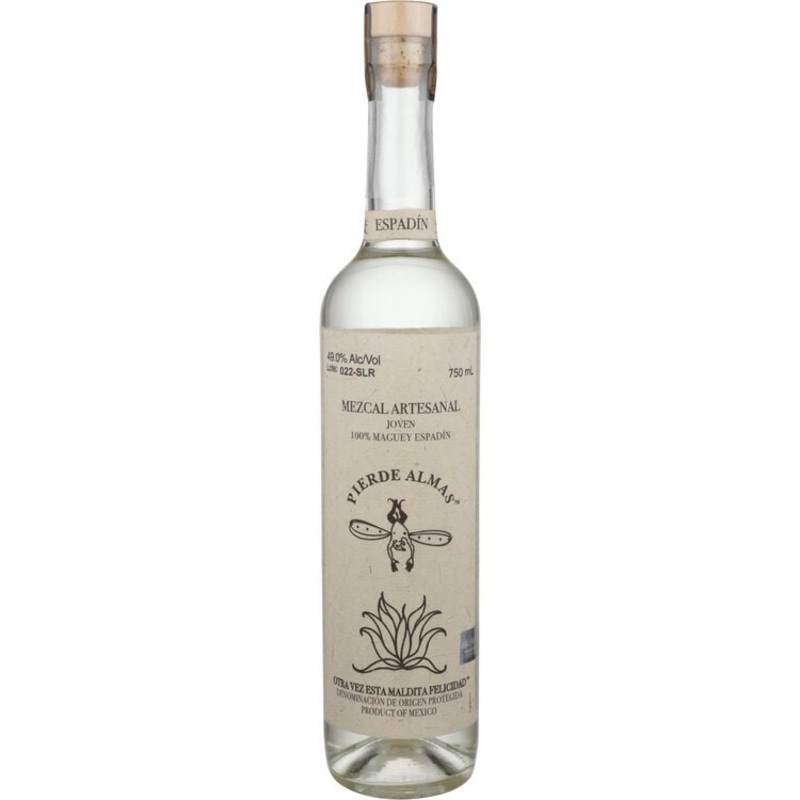 Pierde Almas Mezcal Joven Maguey Espadin 98 750ML 750ML