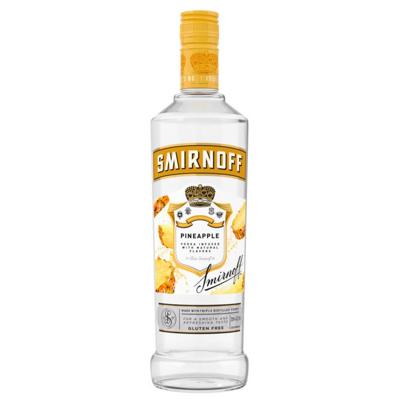 SMIRNOFF PINEAPPLE FLAVORED VODKA 70 750ML 750ML