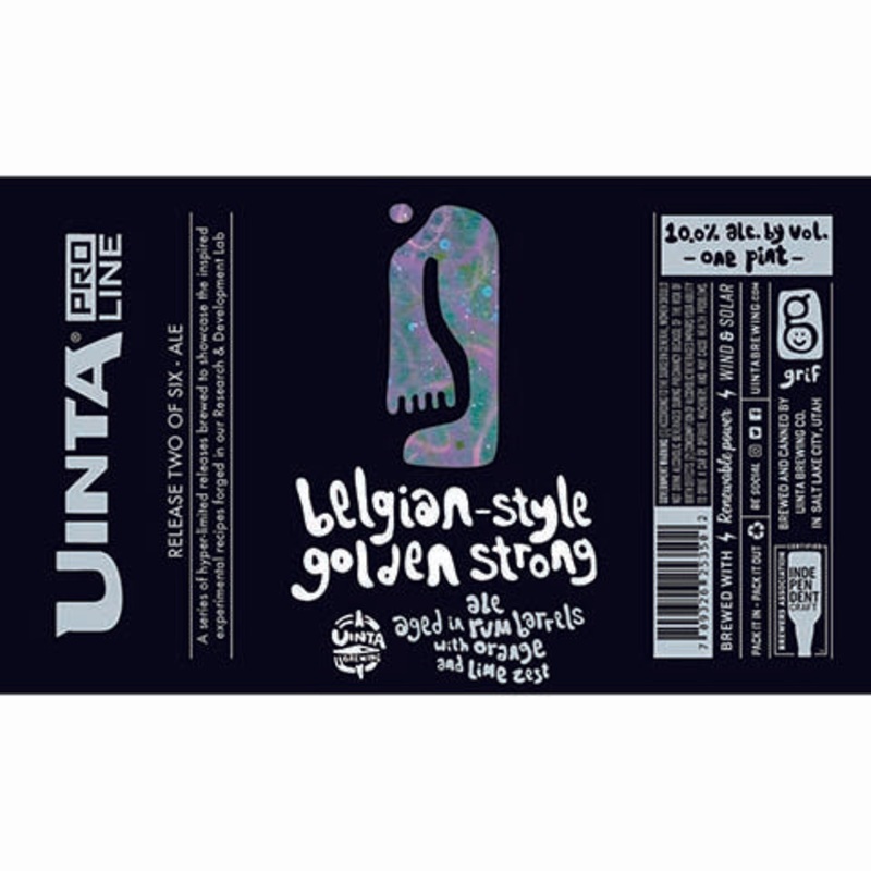 Uinta Belgian-Style Golden Strong Ale 16OZ SINGLE CAN