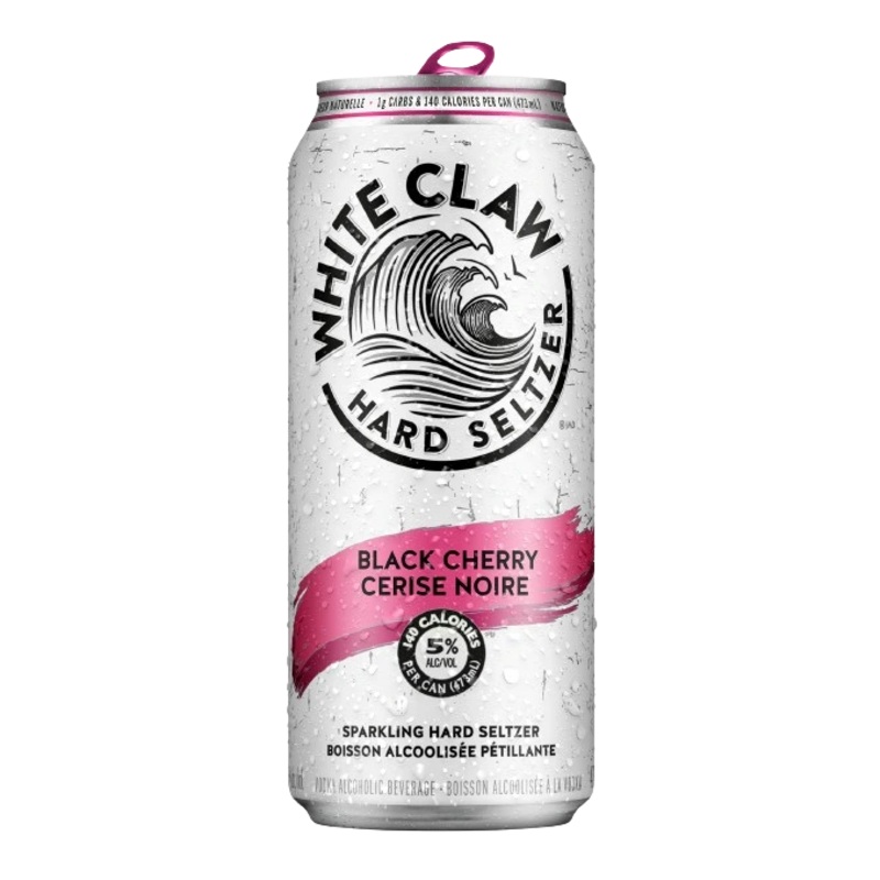 WHITE CLAW HARD SELTZER BLACK CHERRY 473ML CAN @ St. Albert [1022903] 473 ml