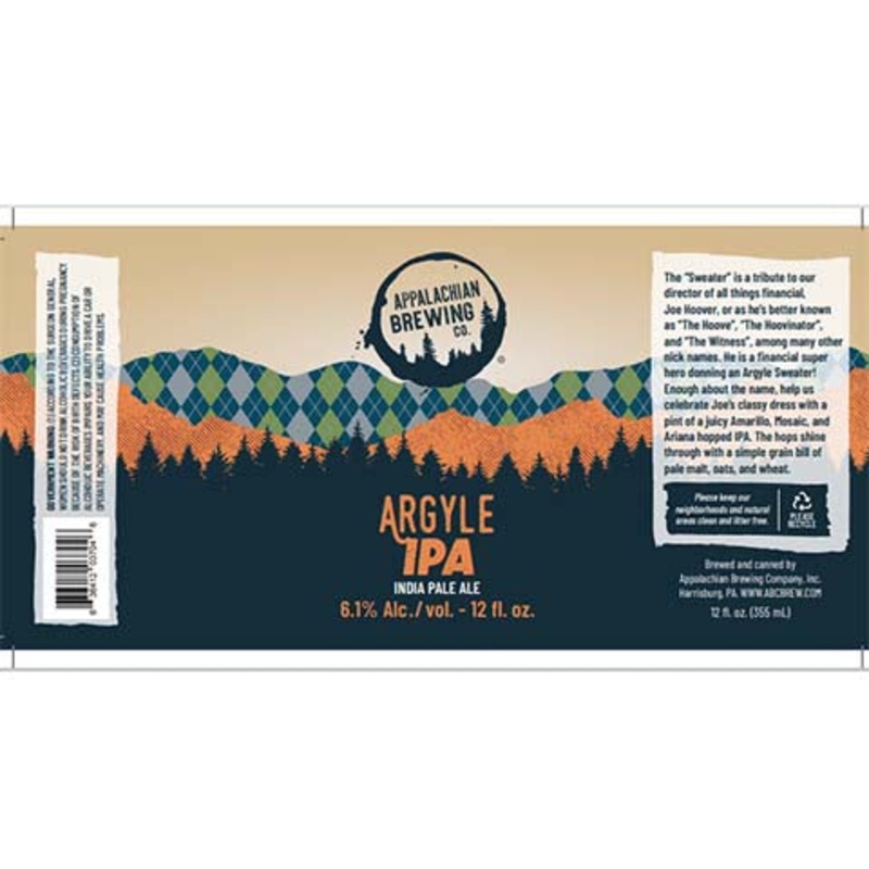 Appalachian Argyle IPA 12OZ SINGLE CAN